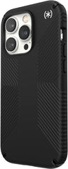 Speck Presidio2 Grip - Non-Slip iPhone 14 Pro Case (Black/Black/White) - AG Deals