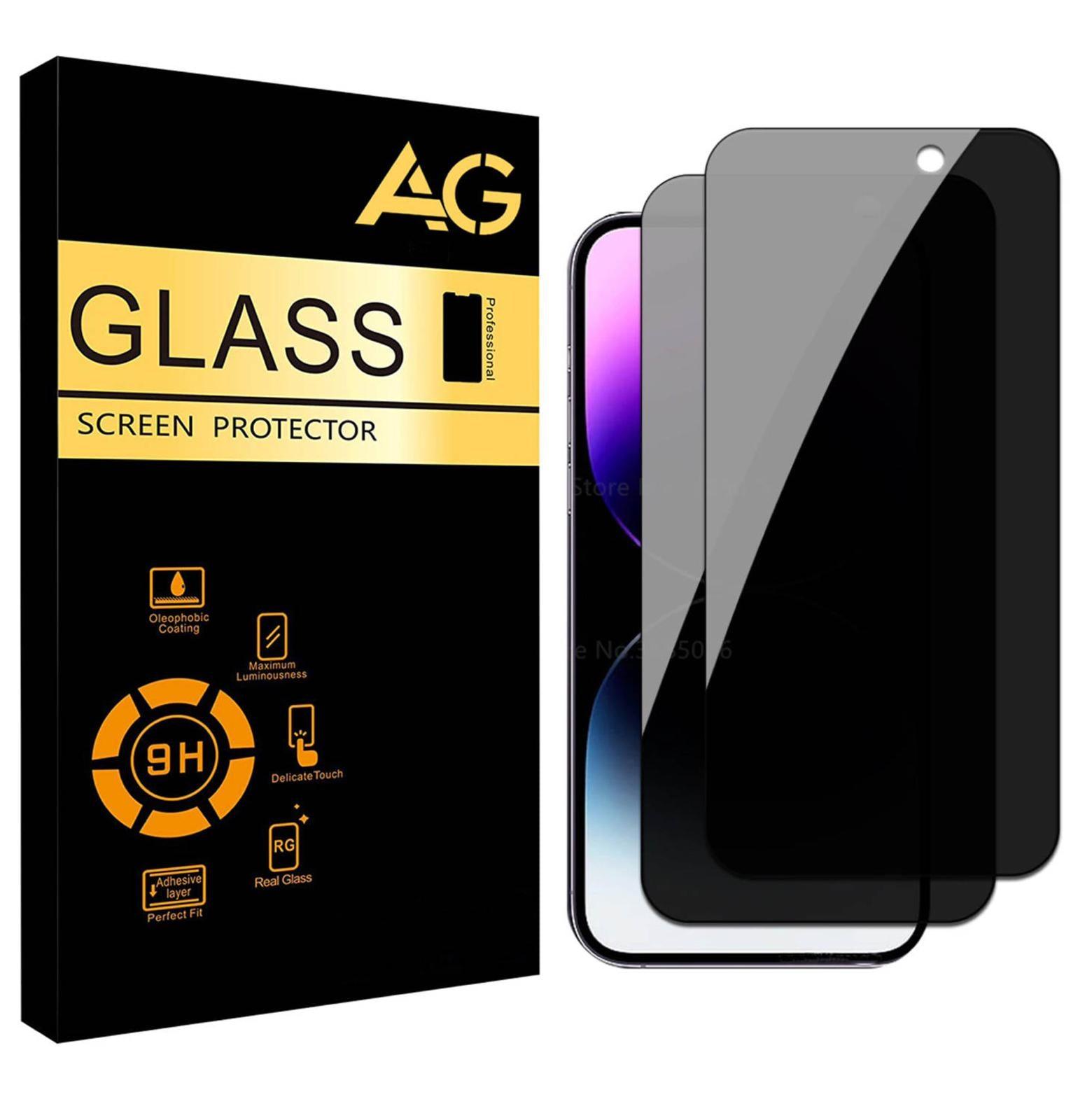2 Privacy Tempered Glass - AG Deals