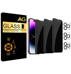 3 Privacy Tempered Glass & Camera Lense - AG Deals