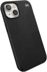 Speck Presidio2 Grip - Non-Slip iPhone 14 / iPhone 13 Case (Black/Black/White) - AG Deals