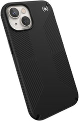 Speck Presidio2 Grip - Non-Slip iPhone 14 / iPhone 13 Case (Black/Black/White)