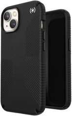 Speck Presidio2 Grip - Non-Slip iPhone 14 / iPhone 13 Case (Black/Black/White) - AG Deals