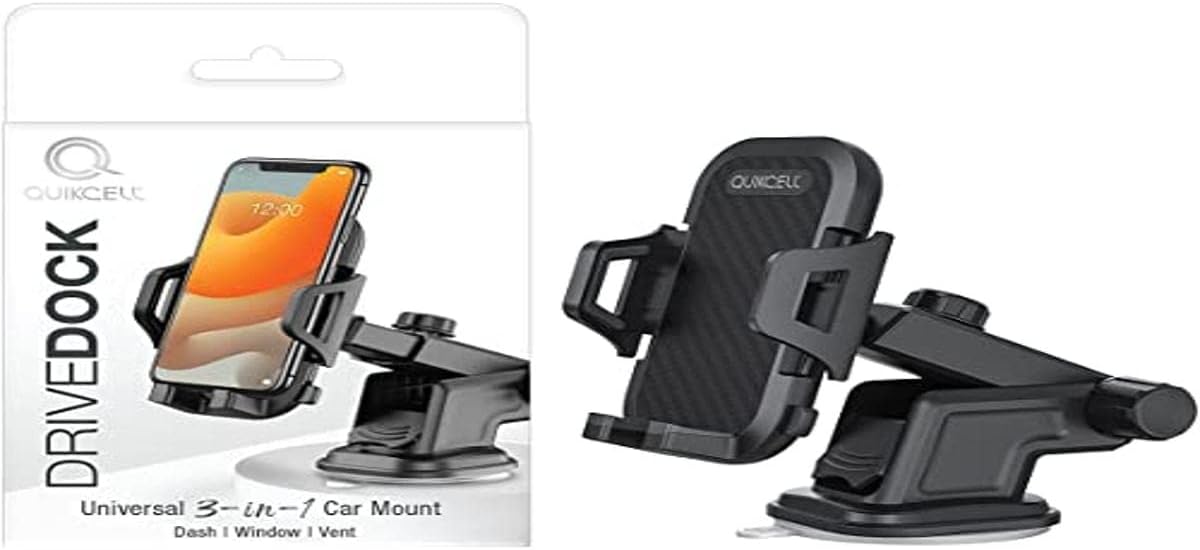 QUIKCELL DRIVEDOCK 3-in-1 Car Mount - AG Deals