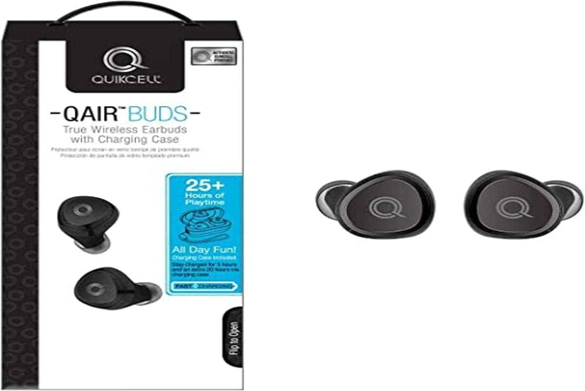 QUIKCELL QAIR Buds True Wireless Earbuds with Charging Case - AG Deals