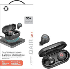 QUIKCELL QAIR MAX True Wireless Earbuds with Charging Case (Wireless Charging CASE) - AG Deals