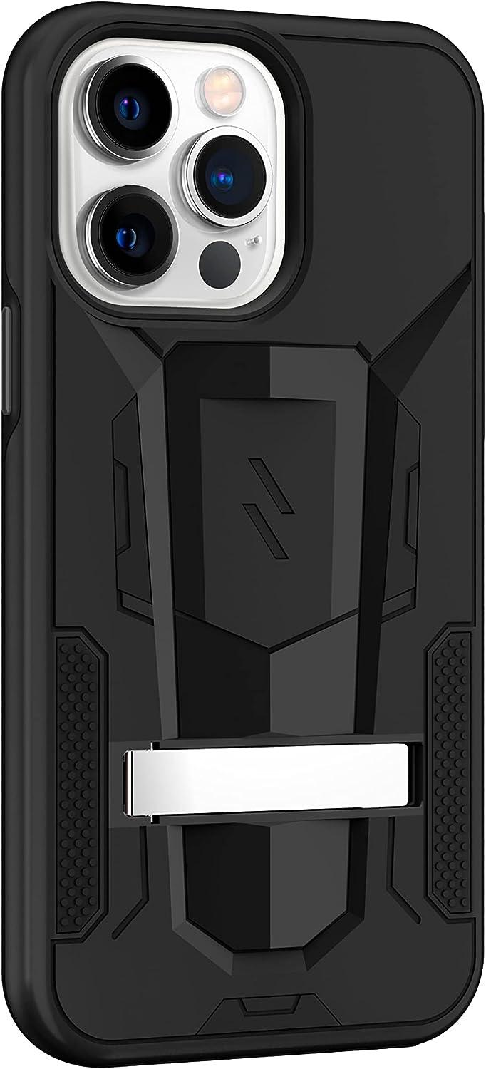 Zizo Transform Series for iPhone 14 Pro Max (6.7) Case - Rugged Dual-Layer Protection with Kickstand - Black - AG Deals