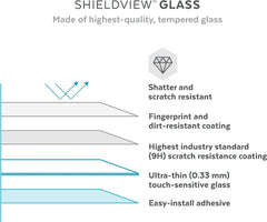 Speck Products Shieldview Glass Screen Protector fits iPhone 14 Plus, 6.7" Model, Clear - AG Deals