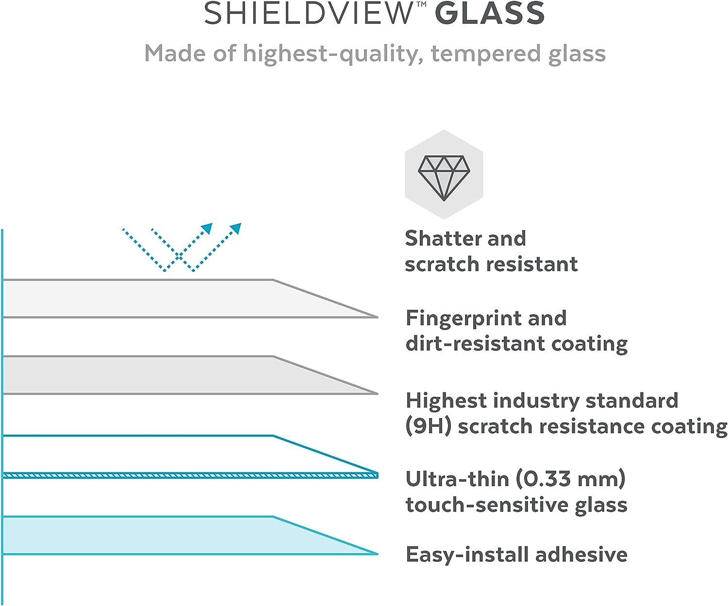 Speck Products Shieldview Glass Screen Protector fits iPhone 14 Pro Max, 6.7" Model, Clear - AG Deals