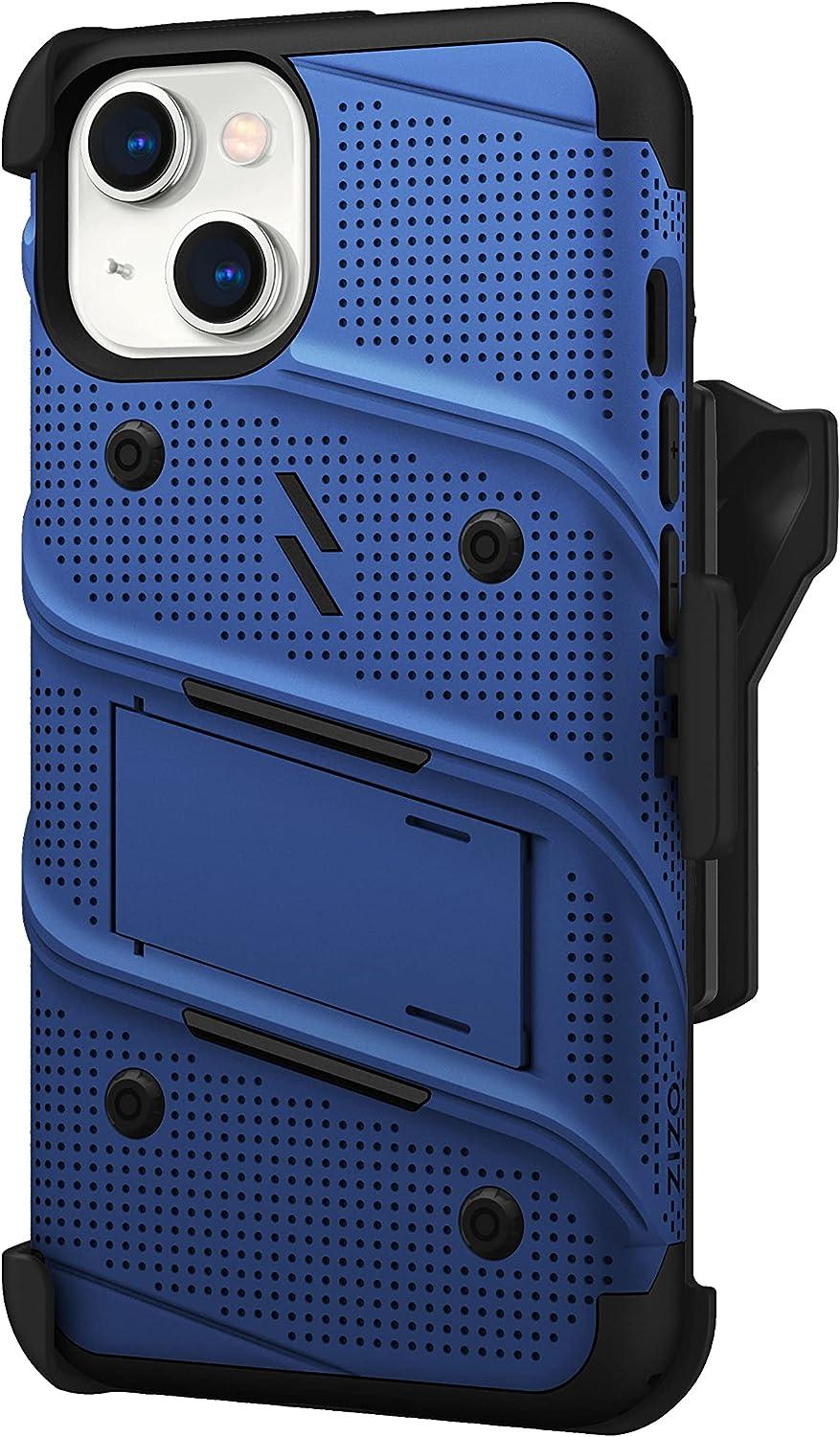 ZIZO Bolt Bundle for iPhone 14 (6.1) Case with Screen Protector Kickstand Holster Lanyard - AG Deals