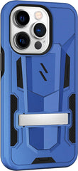 Zizo Transform Series for iPhone 14 Pro (6.1) Case - Rugged Dual-Layer Protection with Kickstand - Blue - AG Deals